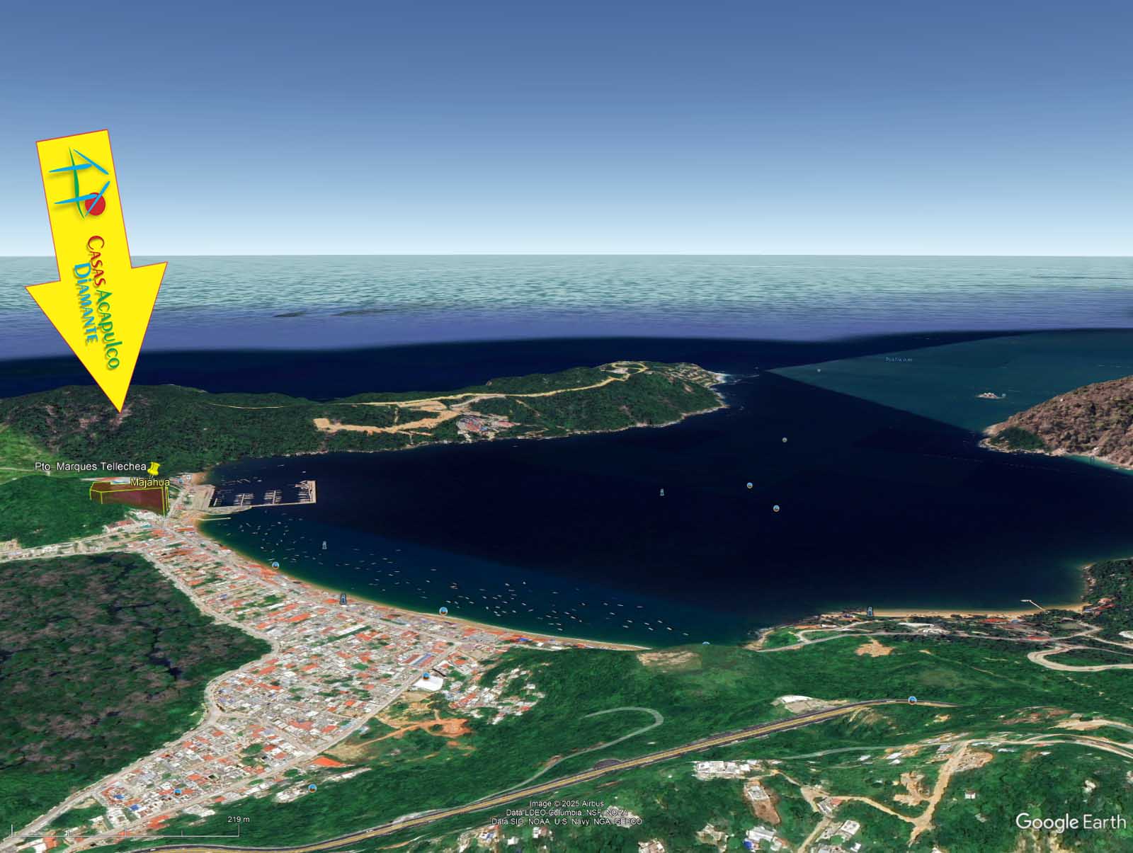 Terreno Puerto Marqués Majahua y Tellechea - Vista aérea 13